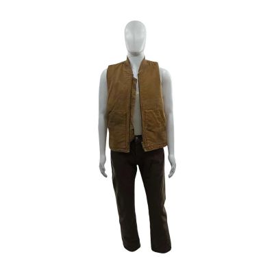 Lot 118: The Sheep Detectives Caleb Merrow Screen Worn Zip Up Vest, Jeans & Vest Ch 5 Sc 84c-84f | VIP Fan Auctions