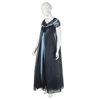 MAD MEN - Joan Harris (Christina Hendricks) Black-and-Blue Two-Piece Peignoir Set
