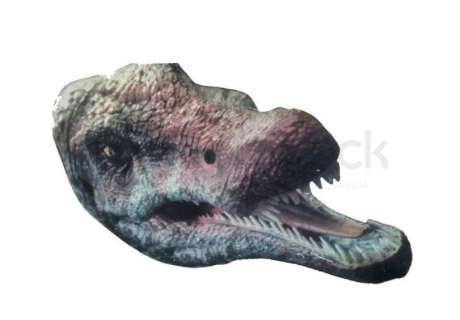 Jurassic Park III (2001) Spinosaurus Cardboard Stand-In Head | The Prop Block