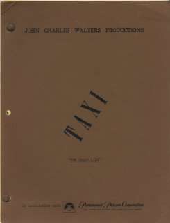 Season One ’’Taxi’’ Script From 1978 for Episode ’’The Great Line’’ -- From the Estate of Sam Simon, Co-Creator of ’’The Simpsons’’ & Writer on ’’Taxi’’ | Nate Sanders