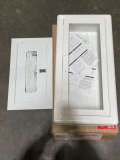 Group of 2 fire extinguisher cabinets w/ 1 fire extinguisher (from The Good Doctor show) | Direct Liquidation