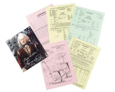 The Lord of the Rings: A large group of call sheets signed by Bernard Hill who played ’King Théoden’ in the films, New Line Cinema / WingNut Films, 2001-2003, Qty | Bonhams