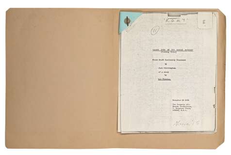 Jack Whittingham / Thunderball: A first draft continuity treatment by Jack Whittingham for James Bond Of The Secret Service, 1959, | Bonhams