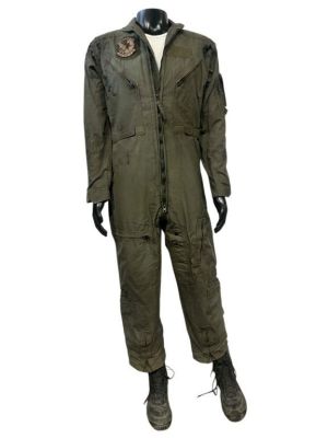 Lot 340 - Transformers: The Last Knight (2017) - Mark Wahlberg (Cade Yeager) Distressed Combat Flight Suit Ens