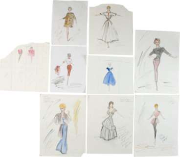 Lucille Ball Assorted The Lucy Show Costume Sketches. (Total: 9) | Heritage