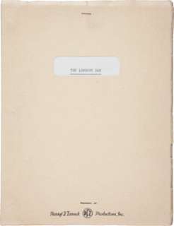 A Script from "The Longest Day." | Heritage