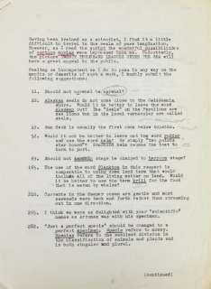 Lot 158 - "20,000 Leagues Under the Sea" Original Script Notes.