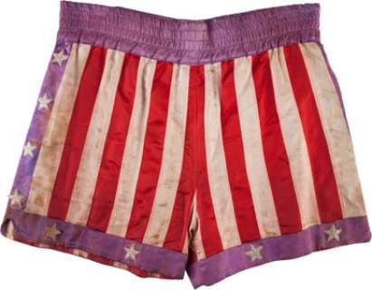 A Pair of Boxing Trunks from "Rocky IV."...