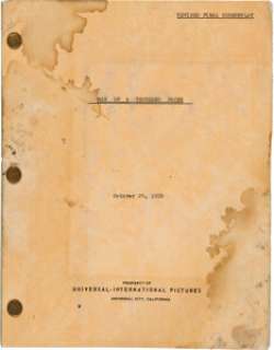 A James Cagney ’File Copy’ Script from "Man of a Thousand Faces." | Heritage