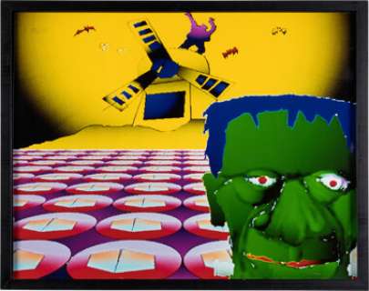 Jerry Garcia 20" X 25" Digital Art "Frank" Large Format (1990s). | Heritage