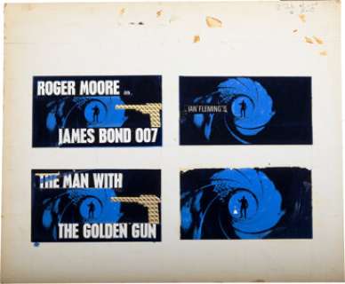 Maurice Binder Original Title Artwork for The Man with the Golden Gun (Eon Productions, 1974). (Total: 5 Items) | Heritage