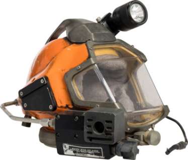 The Abyss (TCF, 1989), Orange Diving Helmet and Diving Backpack. (Total: 2 Items)