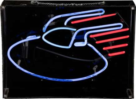 The Big Bang Theory (CBS TV, 2007-2019), The Comic Center of Pasadena Flying Saucer Neon Sign. | Heritage