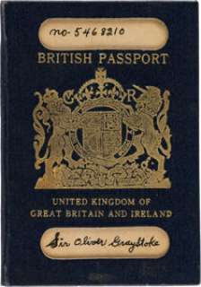 Tarzan’s Savage Fury (RKO, 1952), Patrick Knowles "Oliver Graystoke" British Passport. | Heritage