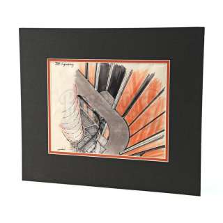 STAR TREK: THE NEXT GENERATION (T.V. SERIES, 1987-1994) - Lot 1069 - Hand-Painted Rick Sternbach Engineering Room Concept Illustration