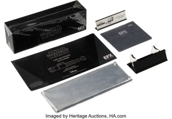 The Mandalorian (Disney, 2019-), Mark Hamill "Luke Skywalker" Signed Replica Lightsaber (EFX Inc). | Heritage