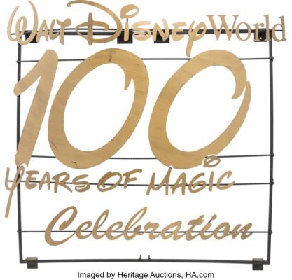 Walt Disney World® Resort - "100 Years of Magic" Original Resort-Used Display 46" x 46" (The Walt Disney Company, c. 2001 - 2003). | Heritage