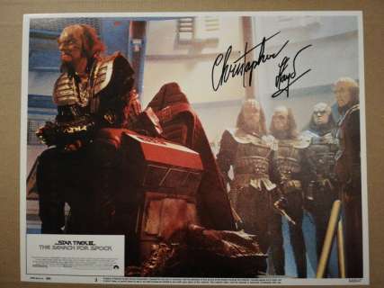 Star Trek: Christopher Lloyd "Commander Kruge" Handsigned Lobby Card in-Person Autograph | Star Trek: Christopher Lloyd "Commander Kruge" handsigned Lobby Card in-person autograph | Catawiki