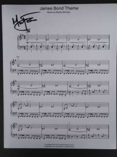James Bond 007: Dr. No - James Bond theme signed by composer Monty Norman (+) With COA | Catawiki