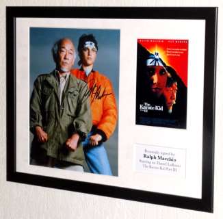 Karate Kid, the - Ralph Macchio (Daniel LaRusso, The Karate Kid) Premium Framed, signed, + COA | Catawiki