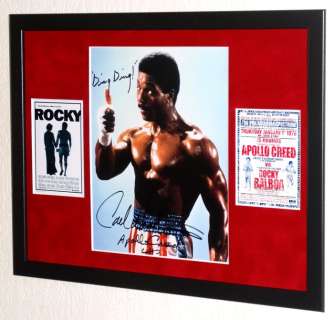 Rocky - Carl Weathers (RIP) (Apollo Creed) Premium Framed, signed + Certificate of Authenticity | Catawiki