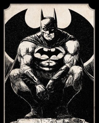 Kodo88 - Batman Vigilant on a Gargoyle - Hand Signed | Catawiki