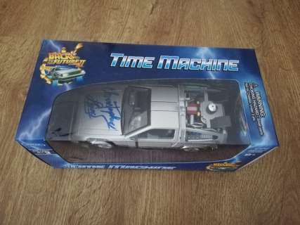 Back to the Future, Christopher Lloyd handsigned DeLorean Time Machine Welly 1:24 | Catawiki