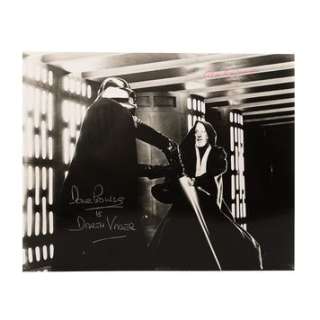 STAR WARS: A NEW HOPE (1977) - Lot 1364 - Alec Guinness and David Prowse Autographed Still
