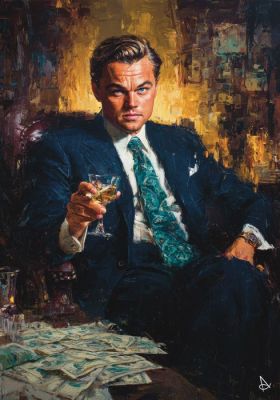 Andsal Andrea Di Martino - The Wolf of Wall Street Leonardo Dicaprio V5 Special Limited to One Edition XXL 70X100 1/1 w/COA | Catawiki