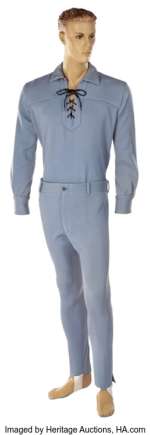 Clayton Moore‘s personal appearance "Lone Ranger" costume and poster. ...