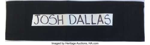 Josh Dallas "Prince Charming" director‘s chair back from Once Upon a Time....