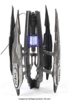 "Seed" hero working prop terraforming device with "Cemetery Wind" seed bag from Transformers: Age of Extinction.... | Profiles in History