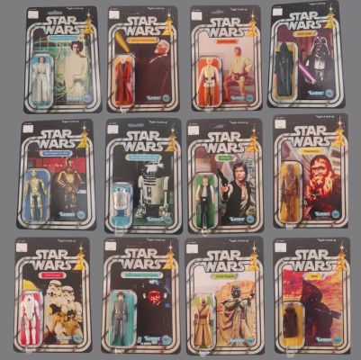 Kenner - Action figure Star Wars 1st 12 Original Kenner action figures 1977 with recarded 35 year old blisters - 1970-1980 - U.S.