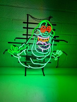 Ghostbusters - Slimer - Hand Blown Display | Catawiki