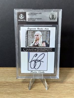 Game of Thrones - Emilia Clarke - Daenerys Targaryen - Authentic Autograph - Beckett | Catawiki
