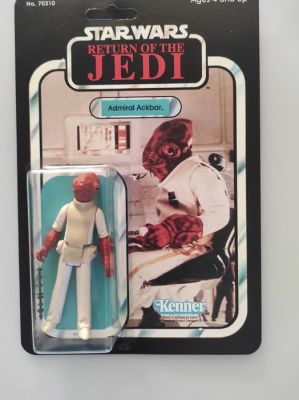 Kenner - Action figure Return of the Jedi 1984 - Admiral Ackbar - Original Action Figure + weapon - sold as loose Replica