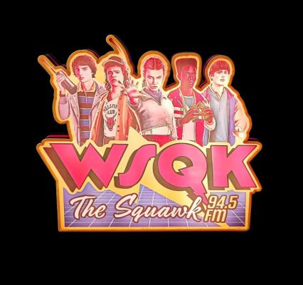WSQK The Squawk 94.5 FM LED sign - Lightbox - Plastic, Acrylic | Catawiki