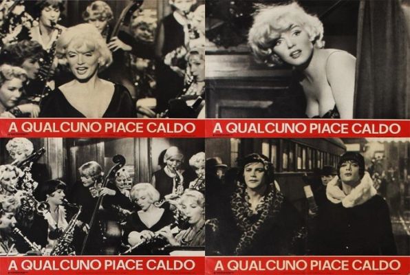 Marilyn Monroe - Some Like It Hot - 4 x Original Italian Photobusta R/1970 | Catawiki