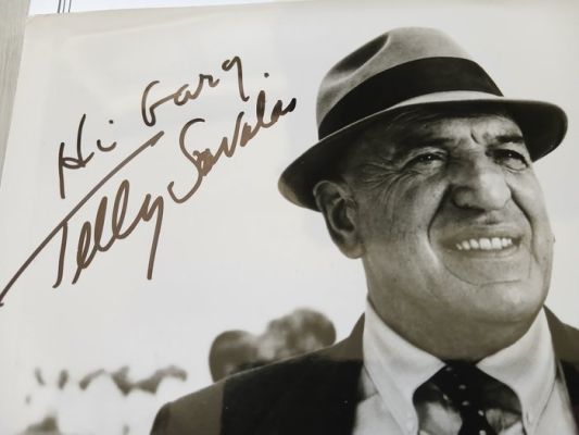 Hollywood Detective KOJAK - Telly Savalas autografo originale