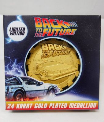 Back to the future 24kt Gold plates medaillon | Catawiki