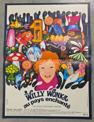 Willy Wonka and the Chocolate Factory - WILLY WONKA au pays enchanté - 60x40 cm | Catawiki