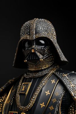 Artxlife - Black & Gold Swarovski Vader [XXL] | Catawiki