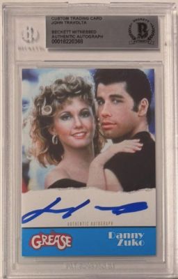 Grease - John Travolta - Trading Card - Autograph - BECKETT COA | Catawiki