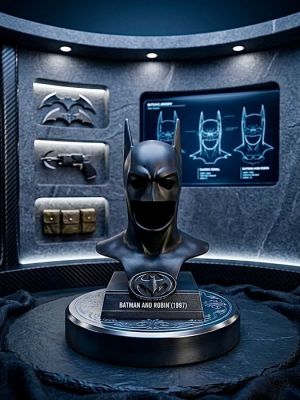 "Batman & Robin" (1997) – Batman (George Clooney) Cowl Mask Bust - Limited Collector Edition, The Only Official Collectible Display Bust Statue. NEW, NEVER OPENED - Warner Bros., DC Direct | Catawiki