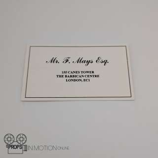 Gangster No.1 (2000) Freddie Mays (David Thewlis) Business Card (02441) | Props In Motion Online