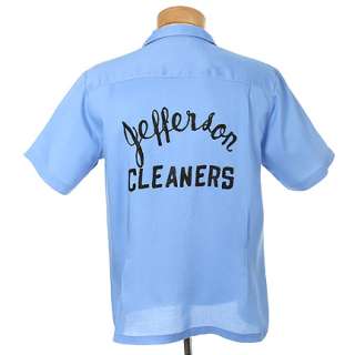 THE JEFFERSONS - George Jeffersons (Sherman Hemsley) Blue Bowling Shirt