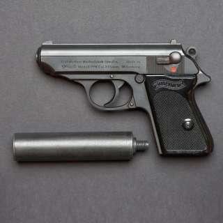 James Bond‘s Signature Walther PPK and Suppressor - Goldeneye