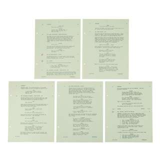 Star Wars: a New Hope (1977) | Anthony Daniels Collection: Loose Green Revision Script Pages | Propstore