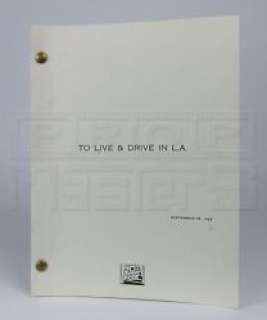 LICENSE TO DRIVE - Original Script