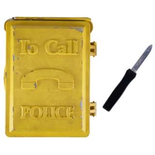 Die Hard with a Vengeance (1995) | John McClane’s (Bruce Willis) Special Effects Knife with Simon Gruber’s (Jeremy Irons) "Simon Says" Police Call Box | Propstore